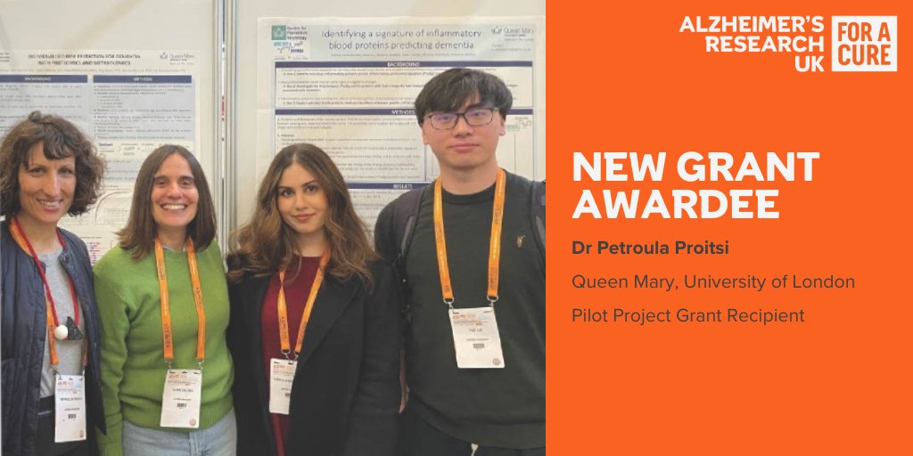 ARUKscientist's tweet image. We’re excited to support a team at @QMUL with a pilot project. They’ll be using data from the UK Biobank to delve further into the link between cholesterol and dementia. Findings from this study could help shape dementia prevention strategies.