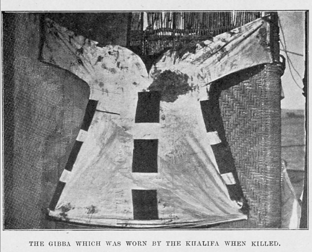 The patched jubba of the « martyr » Abdallahi al-Taishi

John Ward, Our Sudan: Its Pyramids and Progress (London: John Murray, 1905), 180.