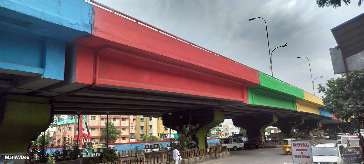<a href="/TNCMHelpline/">CMHelplineTN</a>  Tirumangalam flyover is painted horribly, it was looking good without this sort of colouring that needs to be changed  immediately as it is an eye sore that goes against the spirit of Singara Chennai.  Zone 8/7  Anna nagar West Chennai 40. Please advise concerned.
