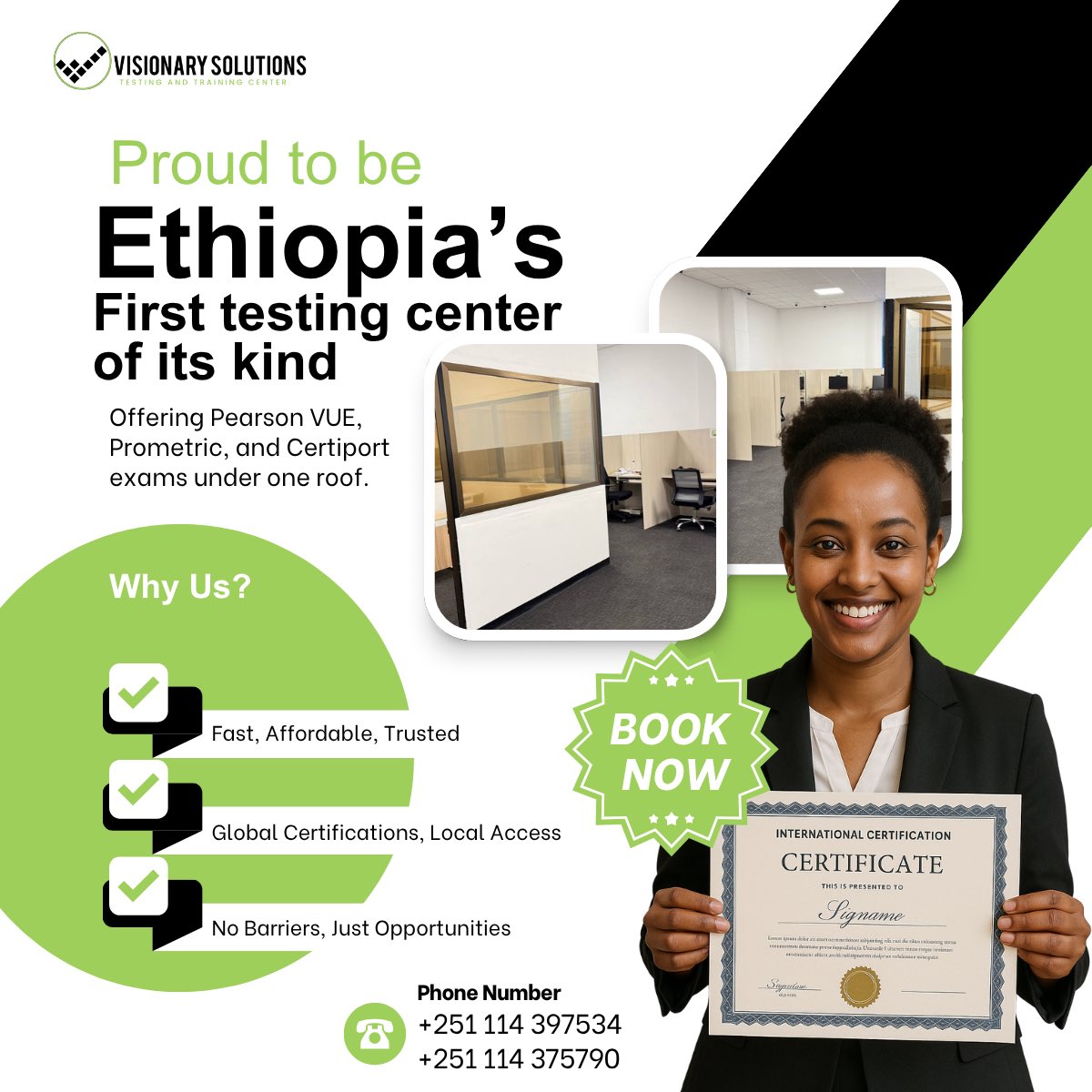 VScerts's tweet image. 🌍 Where are you planning to work or get certified?

We&apos;re Visionary Solutions — an official testing center for Pearson VUE, Prometric, and Certiport - A Pearson VUE Business exams. Your certification can take you places! 💼💻

#visionarysolutions #certifications #pearson