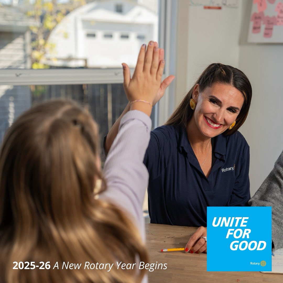 RotaryCoburg's tweet photo. Today marks the beginning of a new Rotary year.
Across the world, clubs transition to new leadership, new goals, and a shared commitment under the presidential theme: Unite for Good.

At Coburg, this brings fresh direction while keeping our local and global service at heart. https://t.co/HmfrVycCib