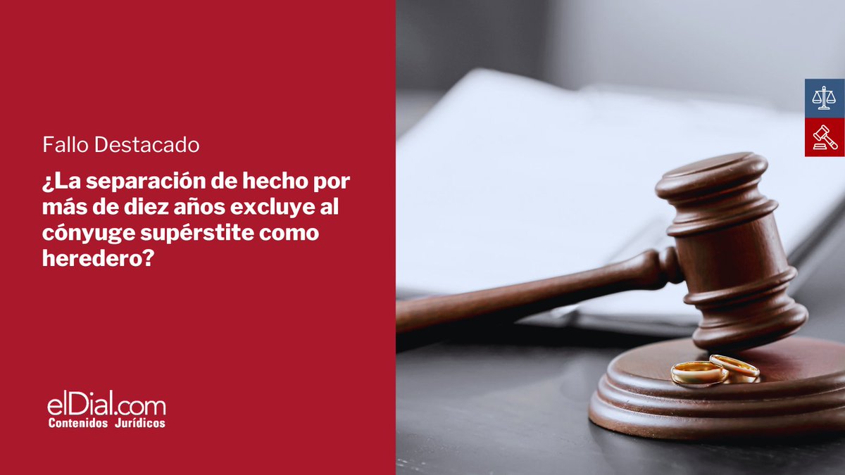 elDial_com's tweet photo. 🔗 Link: https://t.co/6cTb8va0zz
📌 Si querés acceder a todos los fallos, artículos de doctrinas y normas legales, suscribite a https://t.co/Za62zcoizu | ¡Podés probarlo gratis!
#jurisprudencia #herencia #herederos #superstite #conyuge #sucesion https://t.co/eLcaL73eh4