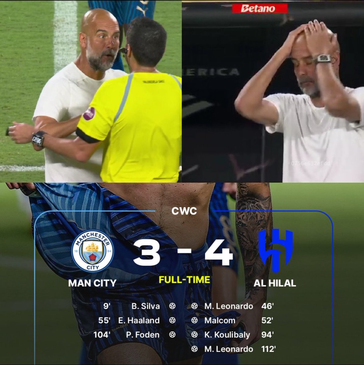 #الهلال_مانشستر_سيتي

أن تفوز هذا يفعله الجميع … ولكن أن تكسر المستحيل هذا لا يفعله إلا الهلال
للتاريخ الهلال مشرف العرب واسيا والسعوديه بكل محافل لا شي جديد نعم هذا هو الزعيم 💙🤍
.