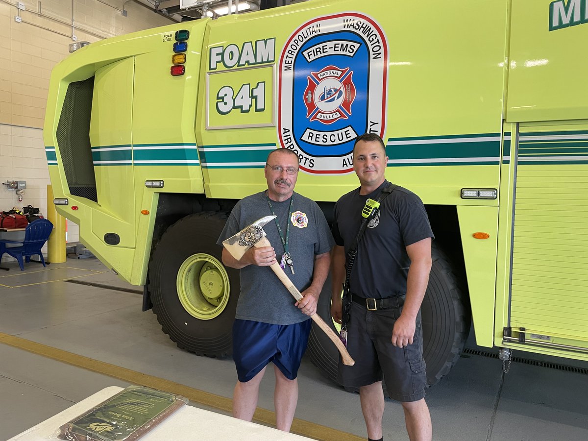 MWAAFireRescue's tweet image. 🥳Celebrating Adam Brown 🥳
Last week, we honored Adam Brown’s retirement after 20 years & 1 month of hard work & dedication. We were proud to celebrate this milestone with friends, family, and coworkers. @MWAAHQ @Dulles_Airport #retirementcelebration #fireservicefamily