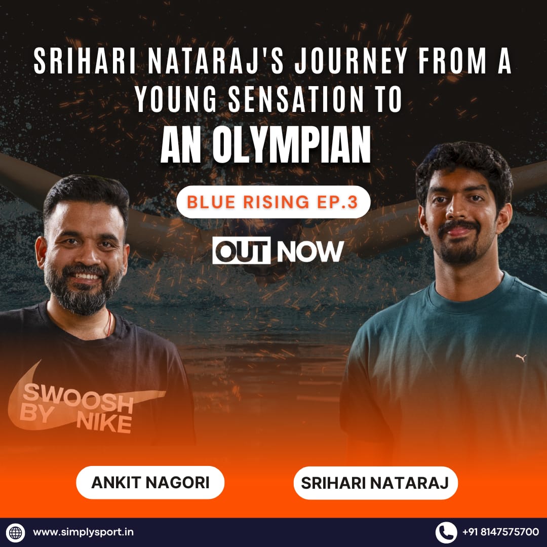 _SimplySport's tweet image. Blue Rising Ep. 3 ft. Olympian swimmer Srihari Nataraj!
From early beginnings to breaking records, balancing studies & sport — hear his inspiring journey with @ankitnagori27
Watch now: youtu.be/33NX1MqYCB0
#BlueRising #SrihariNataraj #AthleteStories #SimplySportFoundation