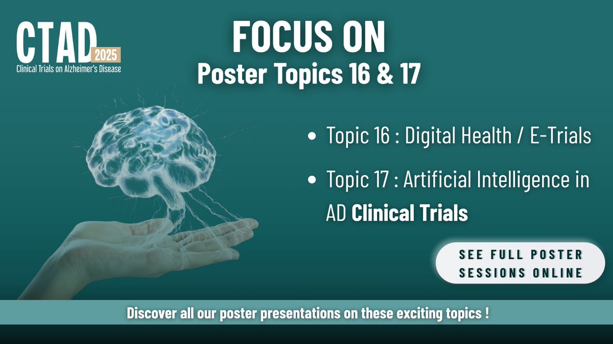 How does digital innovation reshape Alzheimer’s research?
Can AI and decentralized trials finally speed progress against #Alzheimers?
At #CTAD2025, these questions mark a fast-moving frontier where tech meets clinical strategy for earlier detection.
 bit.ly/4nyrSKI
