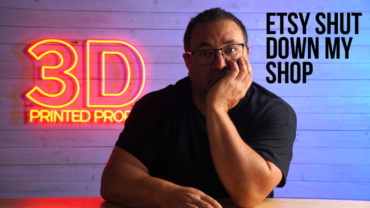 3DPrintedProps's tweet image. New Video Up!! 🔥🔥
bit.ly/4klH8HU
Etsy Shut Down My Shop - Costing Me Thousands, And You May Be Next
Yep. Etsy's new rules around 3D printed products just @#$! me. Glad I knew this was possible and a while ago only advertised my site!
3dprintedprops.com