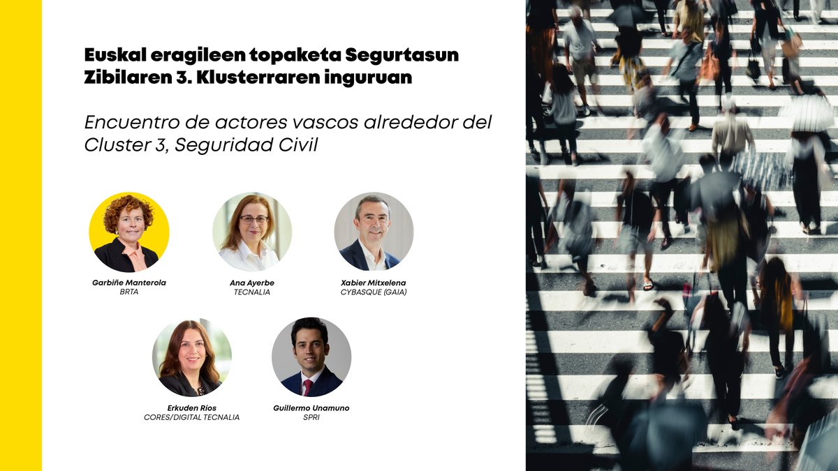 brta_eus's tweet image. 📍@gmanterolaa ha participado en la mesa redonda "Visión del sector privado y del sistema de I+D vasco para la seguridad", en el Encuentro de actores vascos alrededor del Clúster 3, Seguridad Civil, coorganizado por @CDTI_innovacion con el apoyo de PESI y @tecnalia.