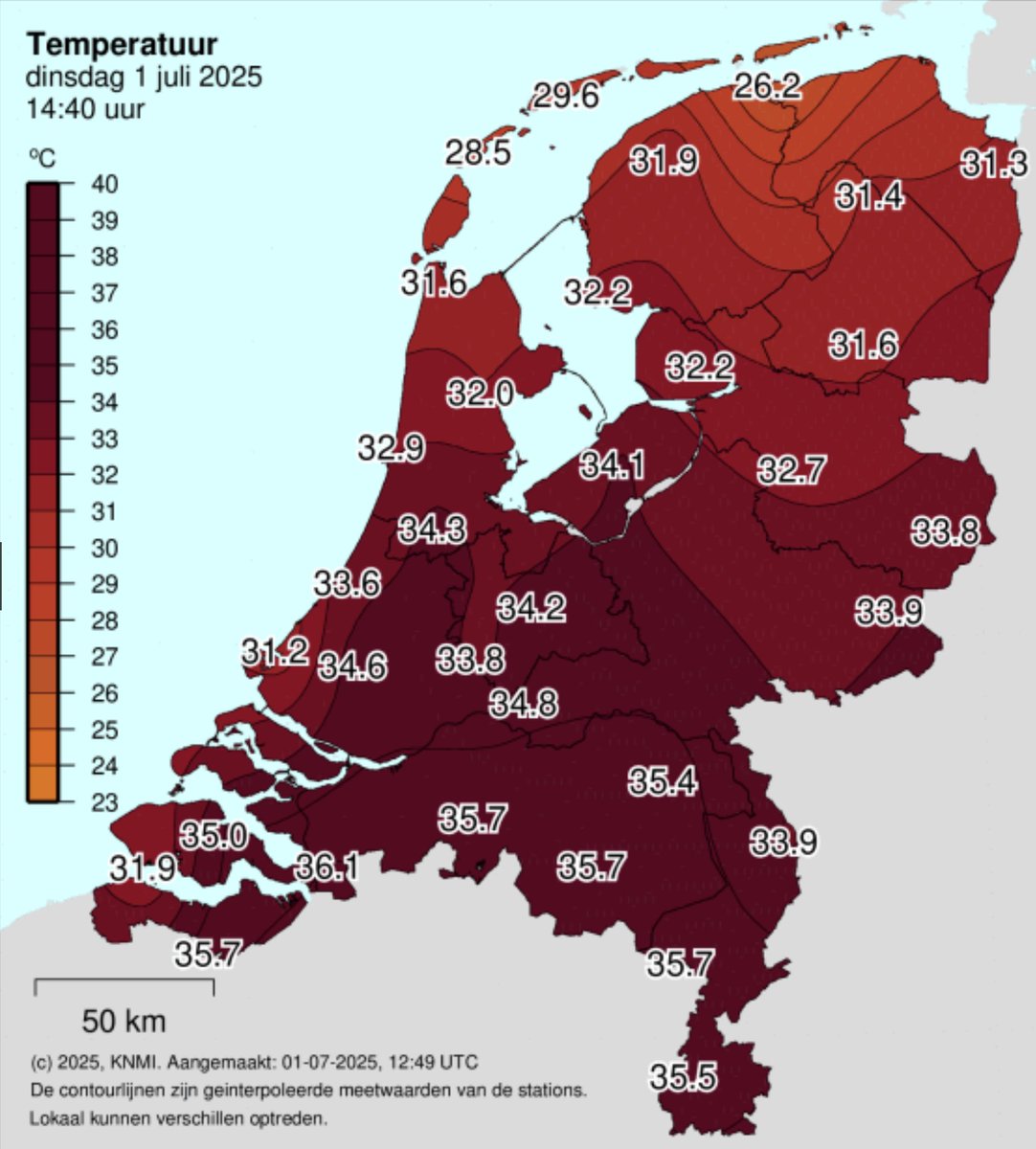 Ondertussen bij het KNMI...

Nederland wordt overspoeld door gloeiende lava...