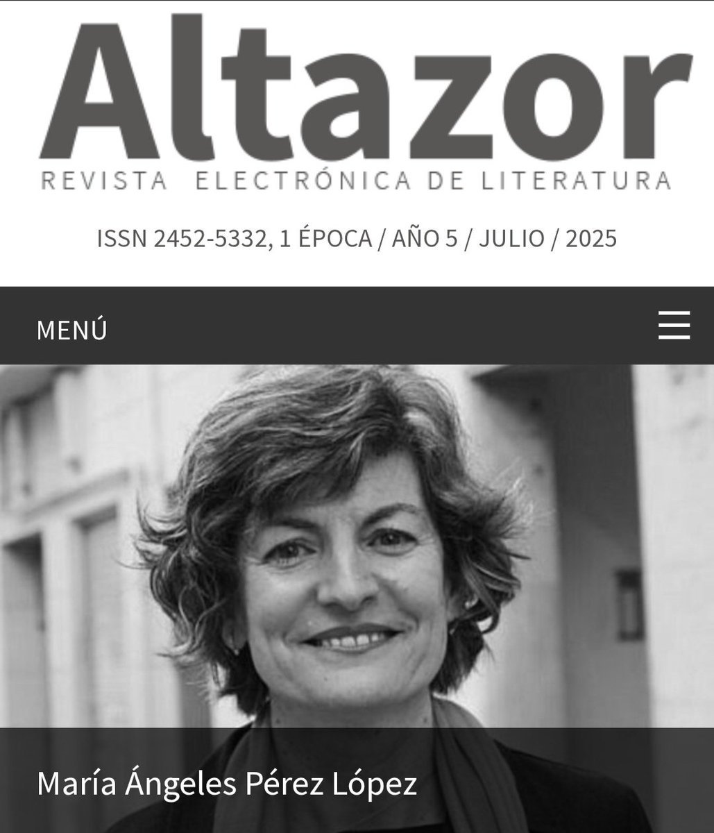 HOY REVISTA ALTAZOR CUMPLE 6 AÑOS. Celebramos un nuevo aniversario de la revista con los ganadores de la Medalla Vicente Huidobro entregada por la Fundación Iberoamericana para las Artes y la Municipalidad de Lima. 

revistaaltazor.cl/maria-angeles-…