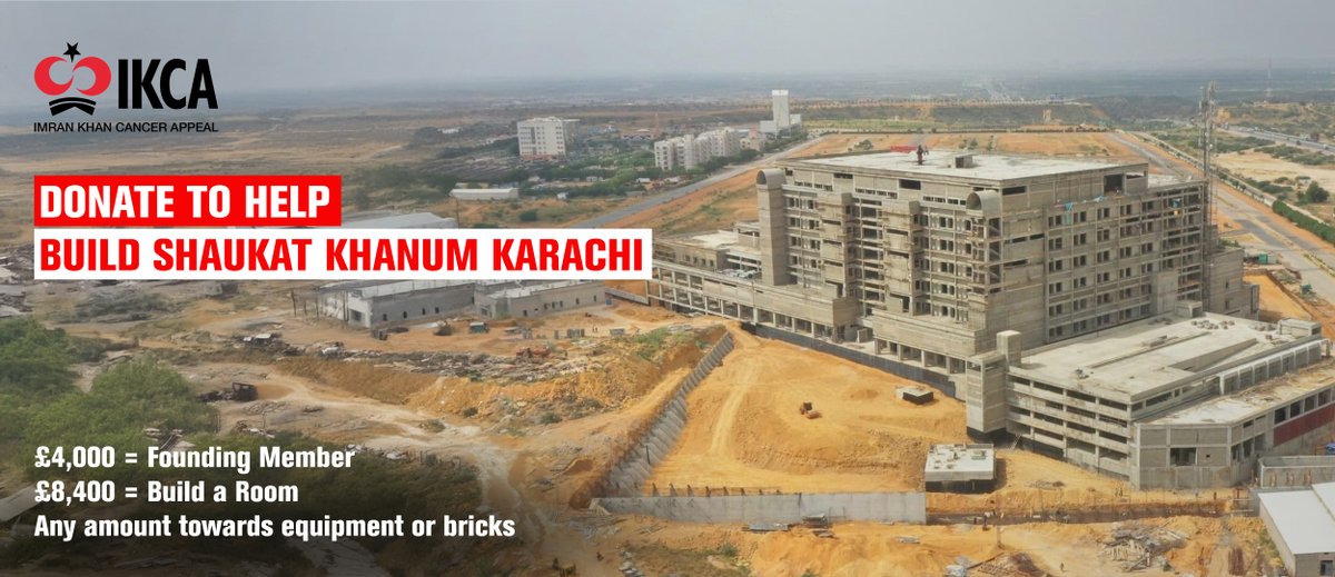 Create a legacy by helping us build our Karachi hospital. 

Donate as much or as little you can - ikca.org.uk/urgent-appeals…

Right now, every pound helps and is needed to reach our launch date.