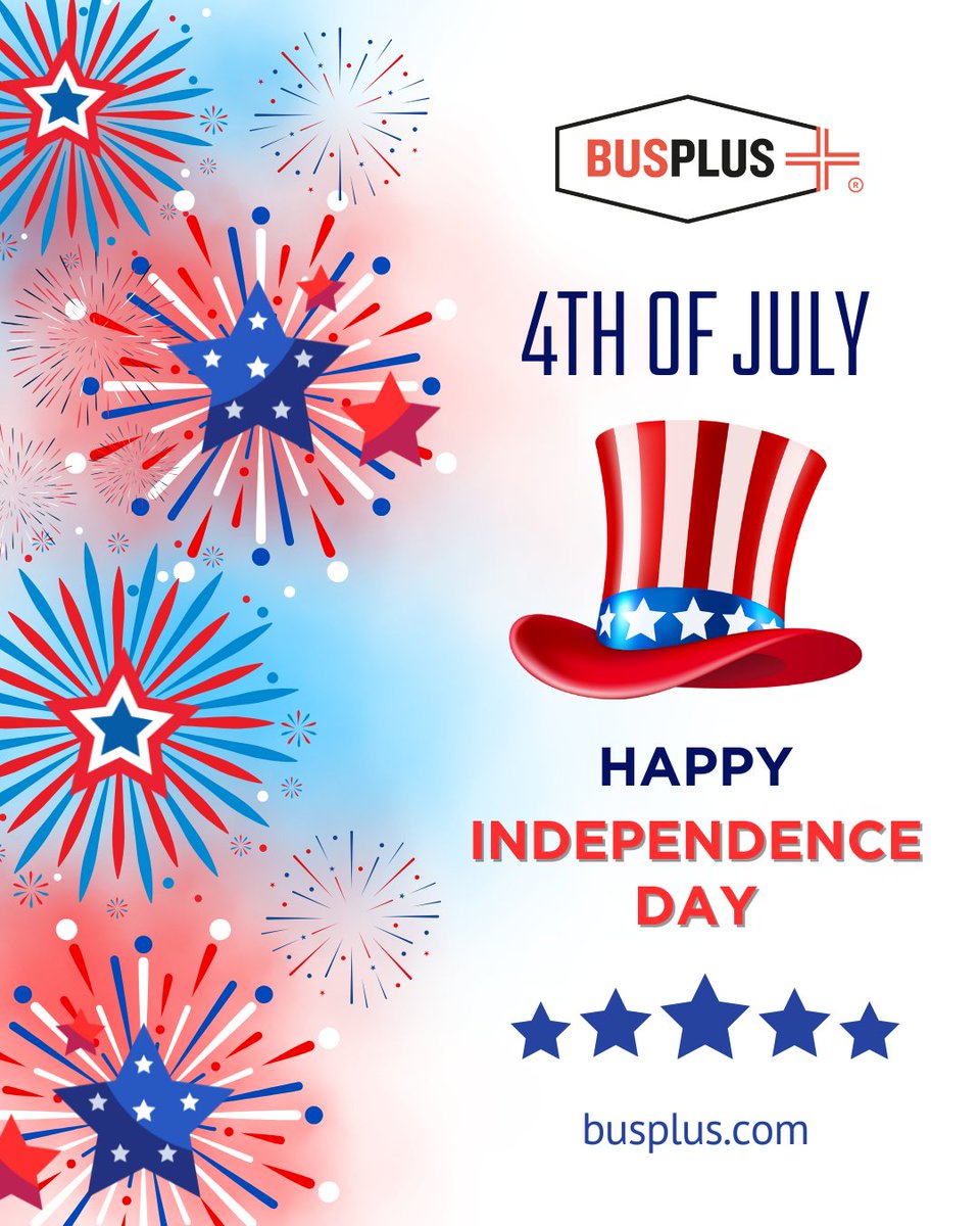 Wishing everyone a safe and happy Fourth of July! 🎆

Here’s to freedom, fireworks, and the road ahead. 🇺🇸

#4thofjuly #closed #independenceday #celebrate #holiday #busplus