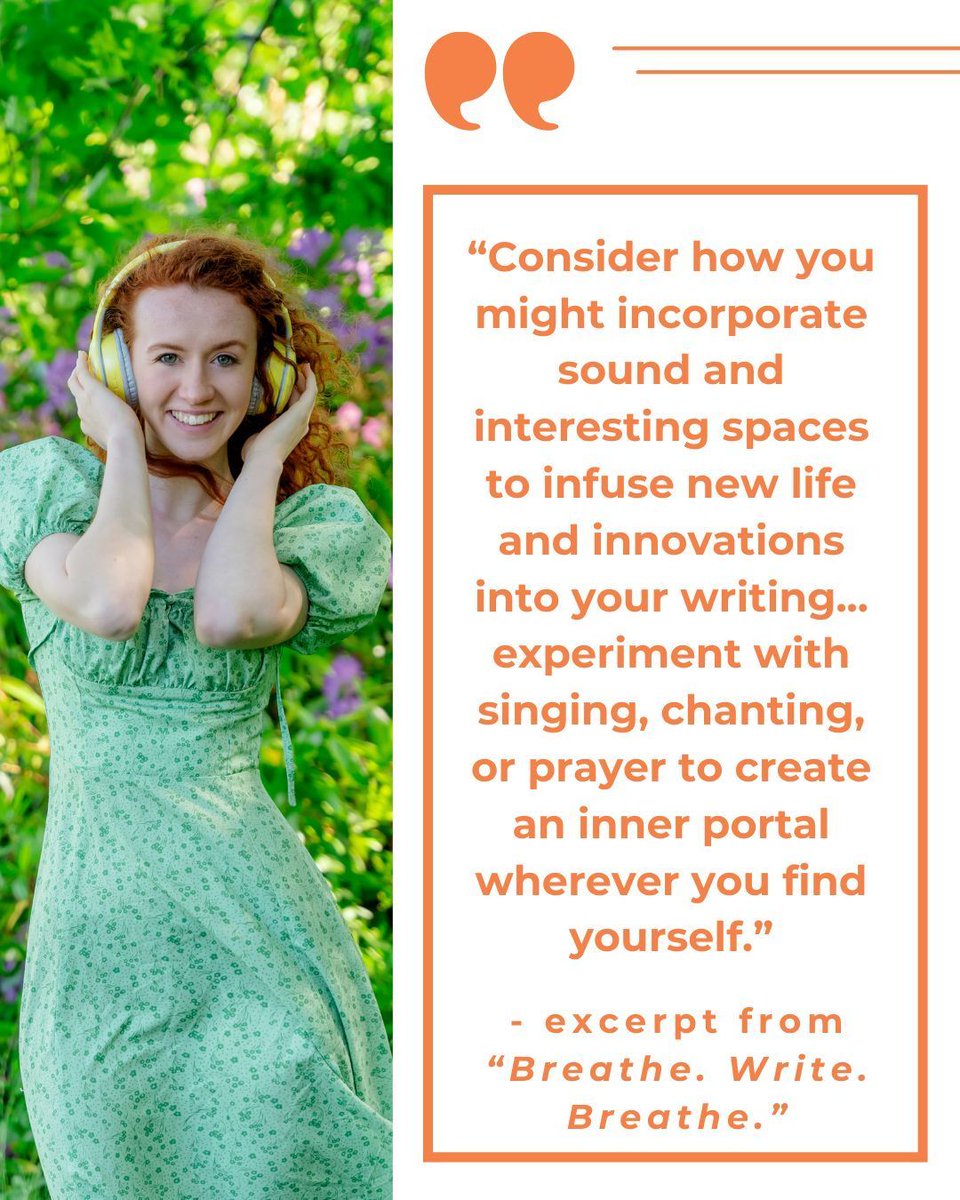 💭Have you tried incorporating sound and space into your writing experiences? 💭

⭐ What does it do for your writing? Share in the comments! ⭐

 #BreatheWriteBreathe #writingcommunity #writingcoach #inspiration