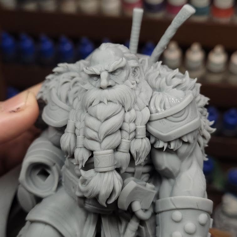 ArtofRishikesh's tweet image. More pics of My DwarfWarrior sculpt which got 3dprinted . For those interested to Print and Paint ,the STL/ZBRUSH/OBJ files are now available to buy on my digital art store . Here is the link artstation.com/a/48401388.
#miniaturepainting #miniature #sculpture #DnDArt