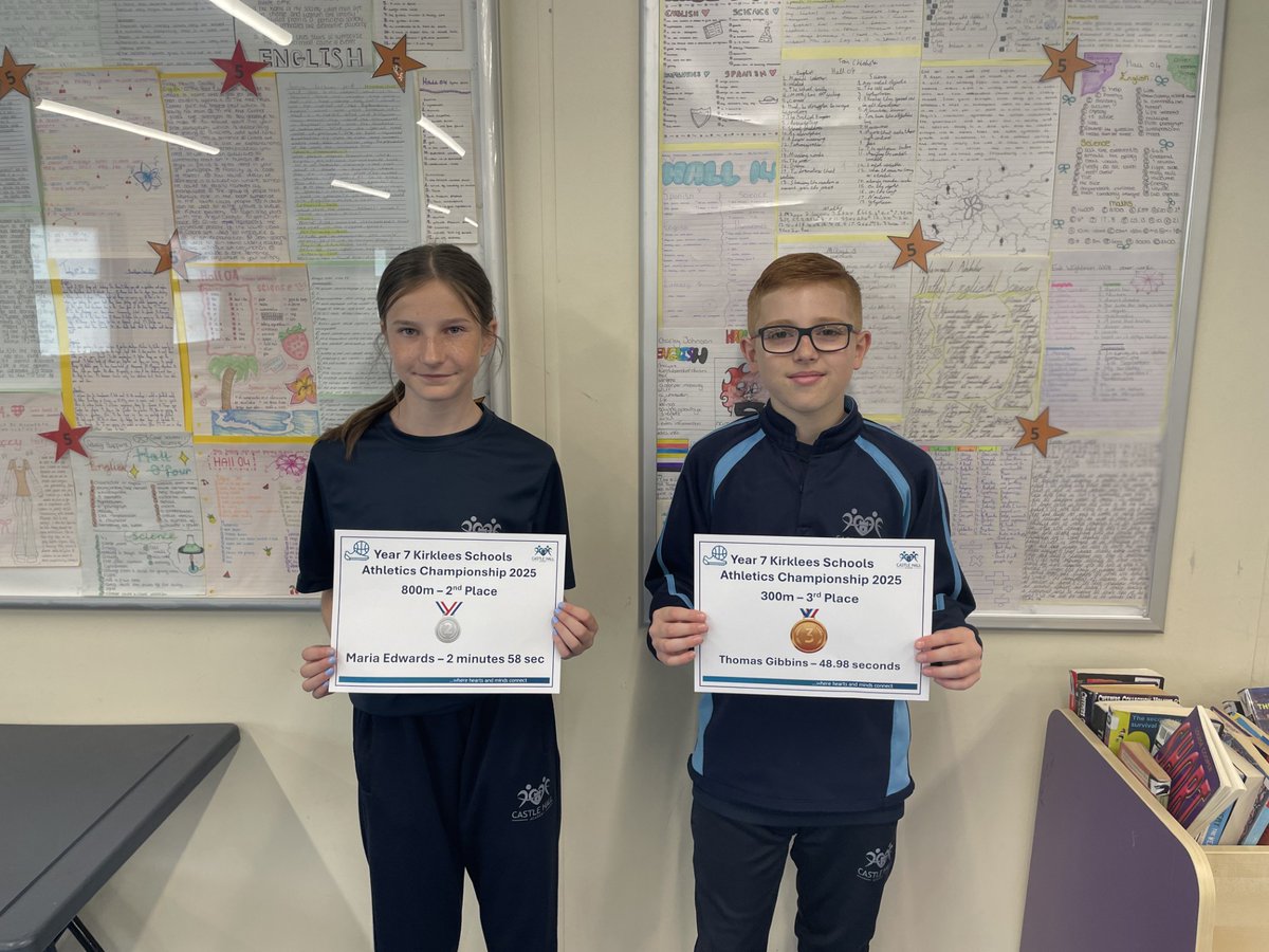 CastleHall_PPH (@castlehall_pe) on Twitter photo Last week 12 Yr7 students went to the Kirklees Athletics Championship. Well done to Maria and Tom for finishing 2nd and 3rd respectively in their races. π₯πββοΈπ₯πββοΈWe are looking forward to taking all of Yr7 to the athletics track tomorrow! #developingcharacter #raisingaspirations Last week 12 Yr7 students went to the Kirklees Athletics Championship. Well done to Maria and Tom for finishing 2nd and 3rd respectively in their races. π₯πββοΈπ₯πββοΈWe are looking forward to taking all of Yr7 to the athletics track tomorrow! #developingcharacter #raisingaspirations