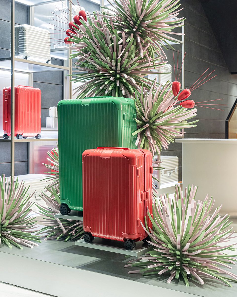 Oversized cactus strands and glistening fruits animate ‘Spiky Bloom’, now on view in select RIMOWA stores. 

An innovative installation celebrating the Essential line’s new seasonal colours: Verde and Granada.

#RIMOWA