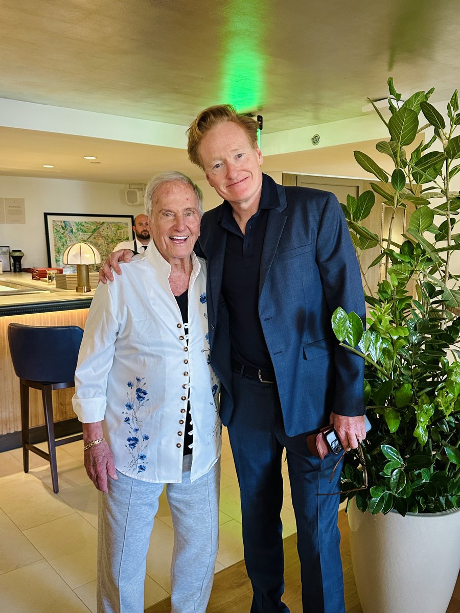 Pat_Boone's tweet image. I just ran into this “tall man” of comedy, Conan O’Brien, at a taping for a TV special that will air later this year. Such a truly funny guy! I’ll keep you posted on the air dates. You won’t want to miss it!