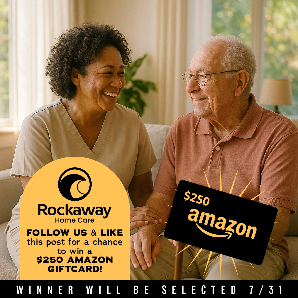 Rockawayhc's tweet image. 🎉 It’s back! Our $250 Amazon Gift Card Raffle is here again!
To enter:
✅ Like this post
✅ Follow @RockawayHomeCare
✅ Tag 3 friends in the comments (each additional comment = extra entry!)

Winner will be announced on July 31st!
#Giveaway #AmazonGiftCard #CommunityCare
