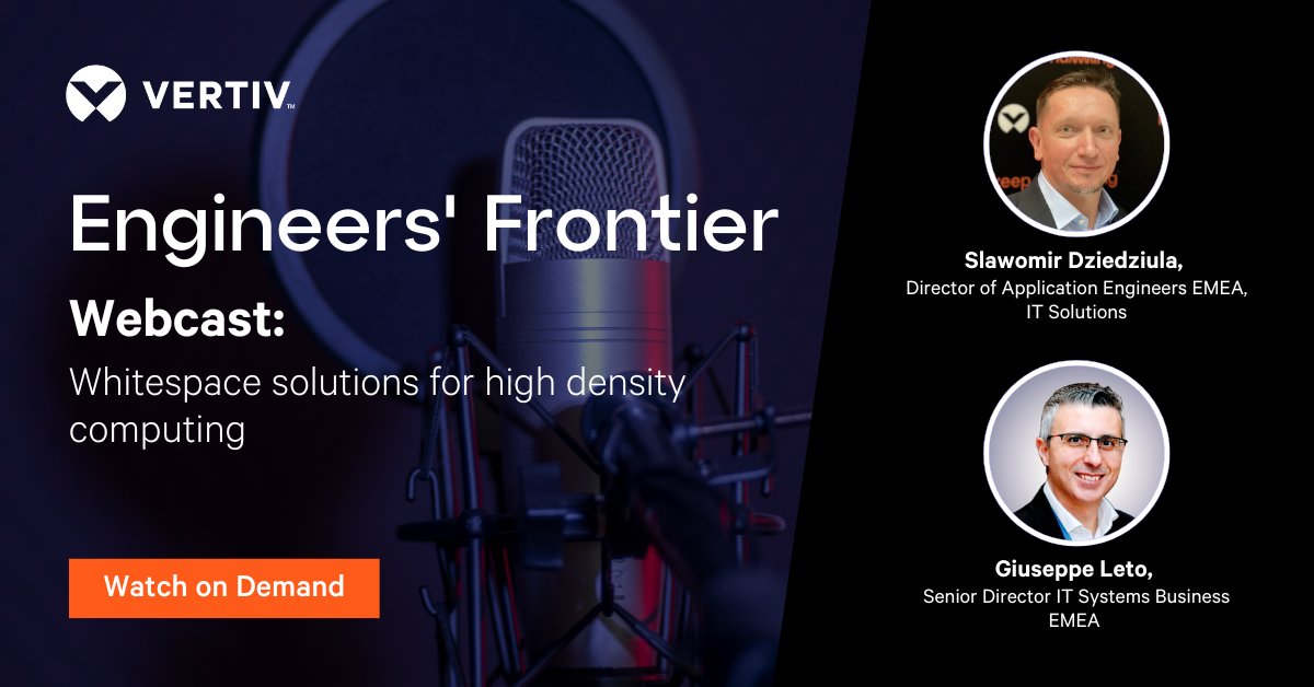 VertivEMEA's tweet image. Missed the live session? You can now watch Whitespace Solutions for High-Density Computing on demand.
🔗 ms.spr.ly/6011SF0Av

#HighDensityComputing #NVIDIA #Intel #Vertiv
