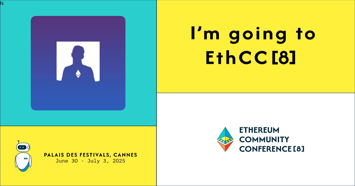 I'm at EthCC[8] this year! 🇫🇷✨

Emotional moment as first <a href="/EthCC/">EthCC - Ethereum Community Conference</a> without <a href="/Ethereum_France/">Ethereum France</a> in 7years 🥲

And as expected, haters ended up being damn wrong. Everyone is FOMOing last minute. EthCC Cannes won't be the last…

ethcc.io/card/nathansex…