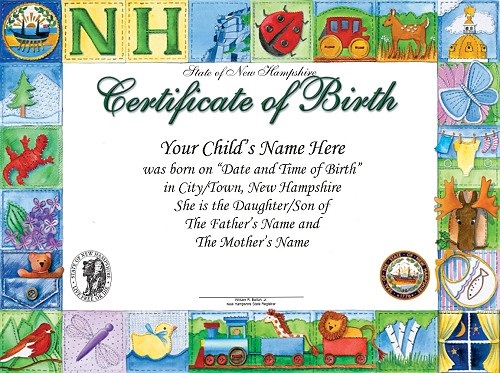 NHSecretary's tweet image. Did you know New Hampshire has an Heirloom Birth Certificate you can order for a decorative touch in your nursery? Designed in 2003 by Karen Homan, this certificate is available for purchase from our Vital Records Division for $25.
More info here: sos.nh.gov/heirloom-birth…