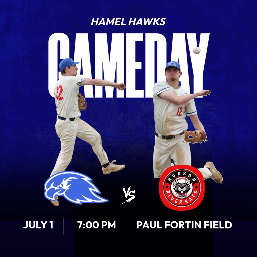 Hawks at home tonight vs. the Hudson River Rats at 7:00 PM

Join us for Pizza and Root Beer Floats from Hometowne Pizza!
