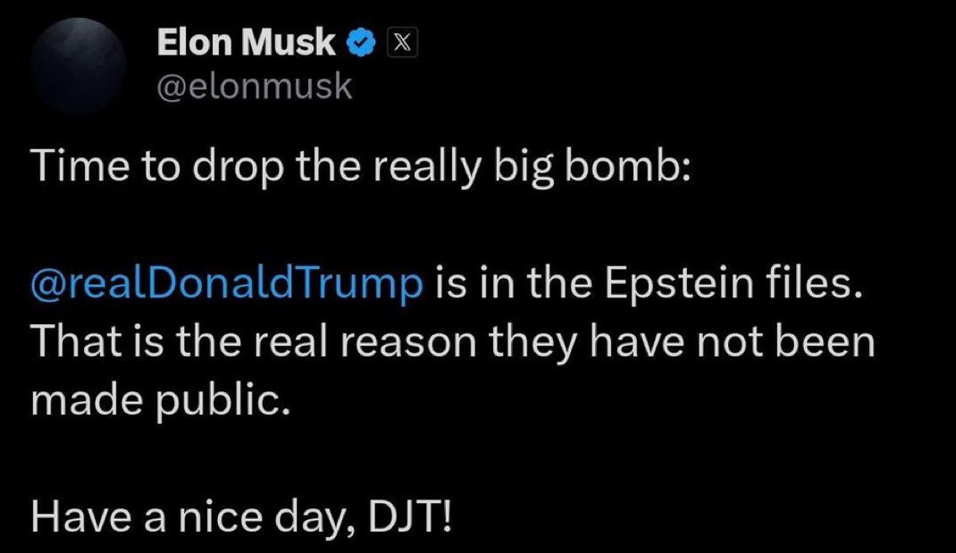 <a href="/CalltoActivism/">CALL TO ACTIVISM</a> Something tells me the tweet Elon posted really pissed off Trump.