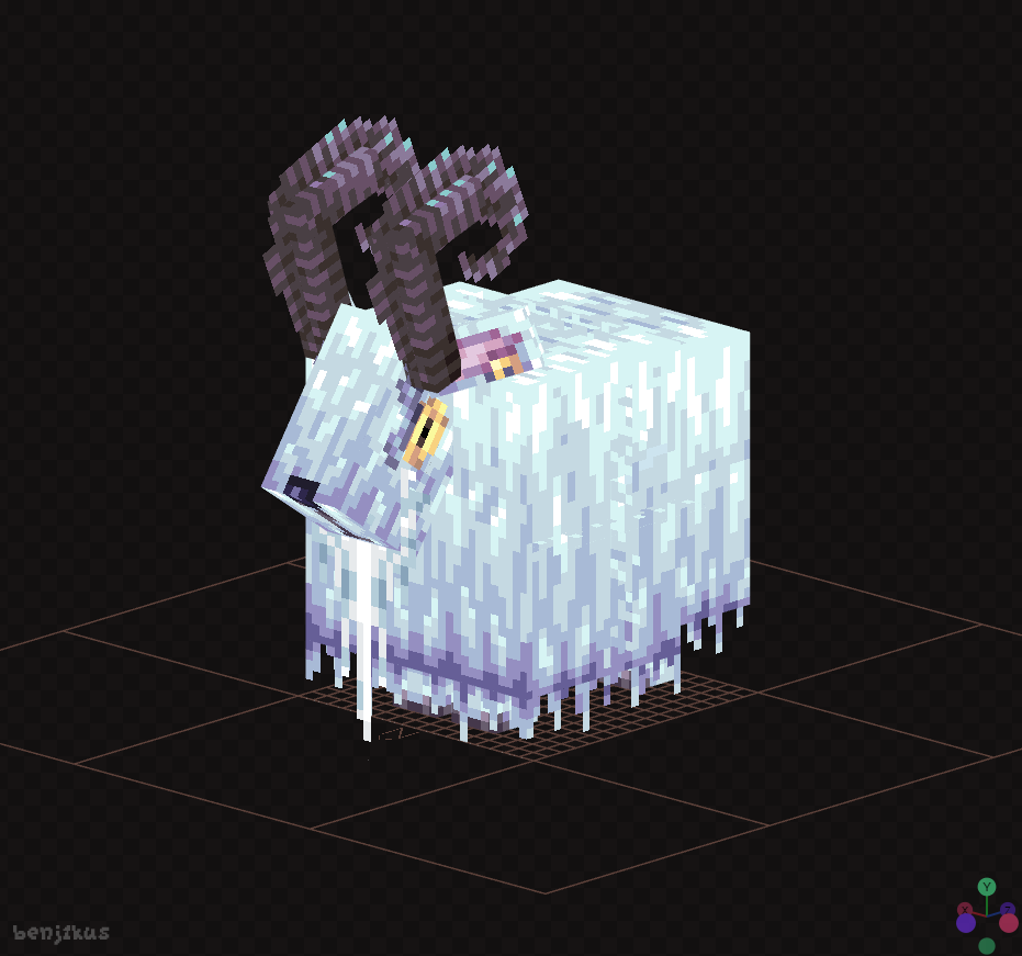 benj1kuss's tweet image. [Animals practice]  - Goat 

Made in @Blockbench

#Blockbench #Pixelart #lowpoly #Minecraft #3d #3dmodeling #gamedev #minecraft建築コミュ