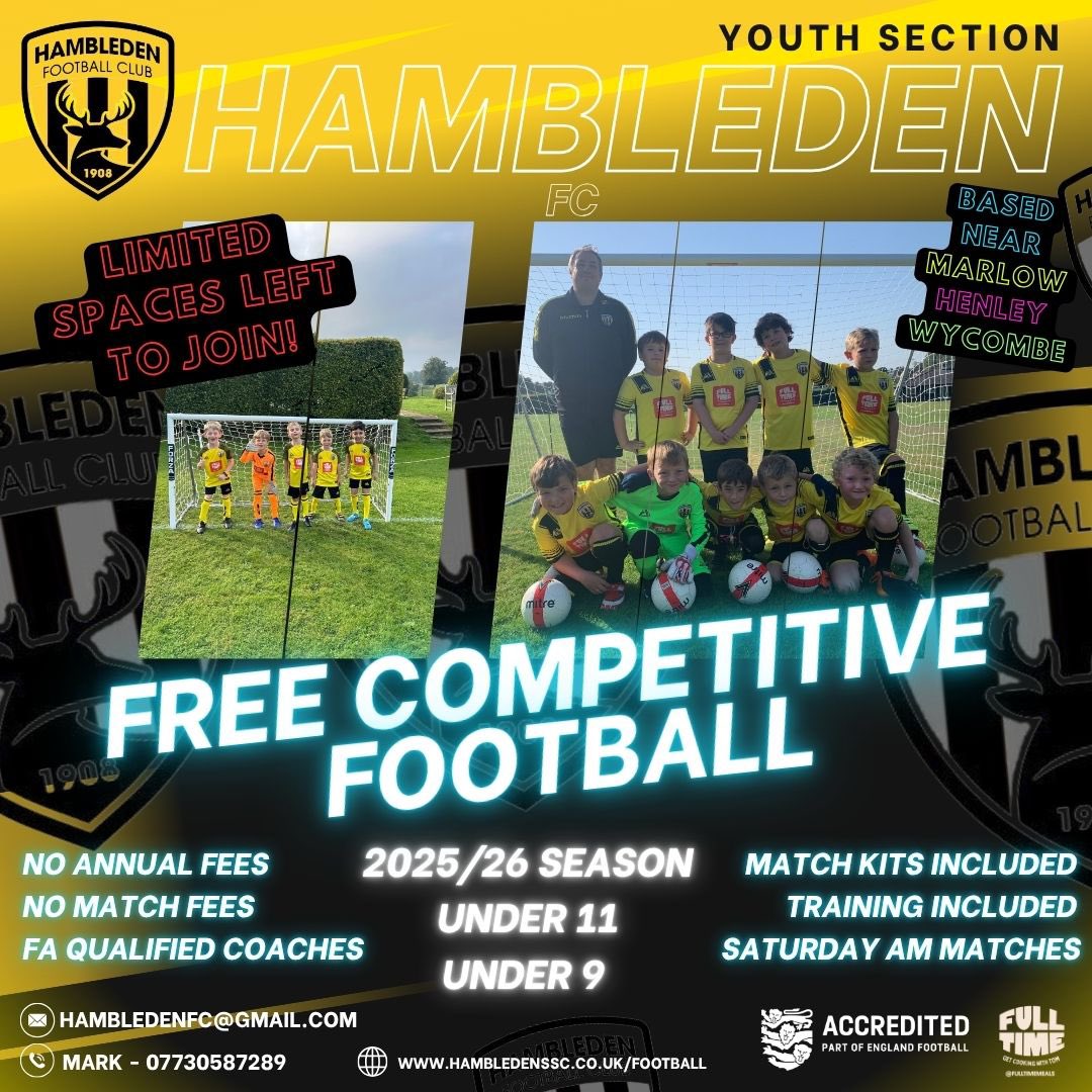 Hambleden FC (@hambledenfc) on Twitter photo <a href="/hambledenfc/">Hambleden FC</a> we love the free shirts to go alongside our initiative of offering completely free league football to local kids teams. <a href="/hambledenfc/">Hambleden FC</a> we love the free shirts to go alongside our initiative of offering completely free league football to local kids teams.