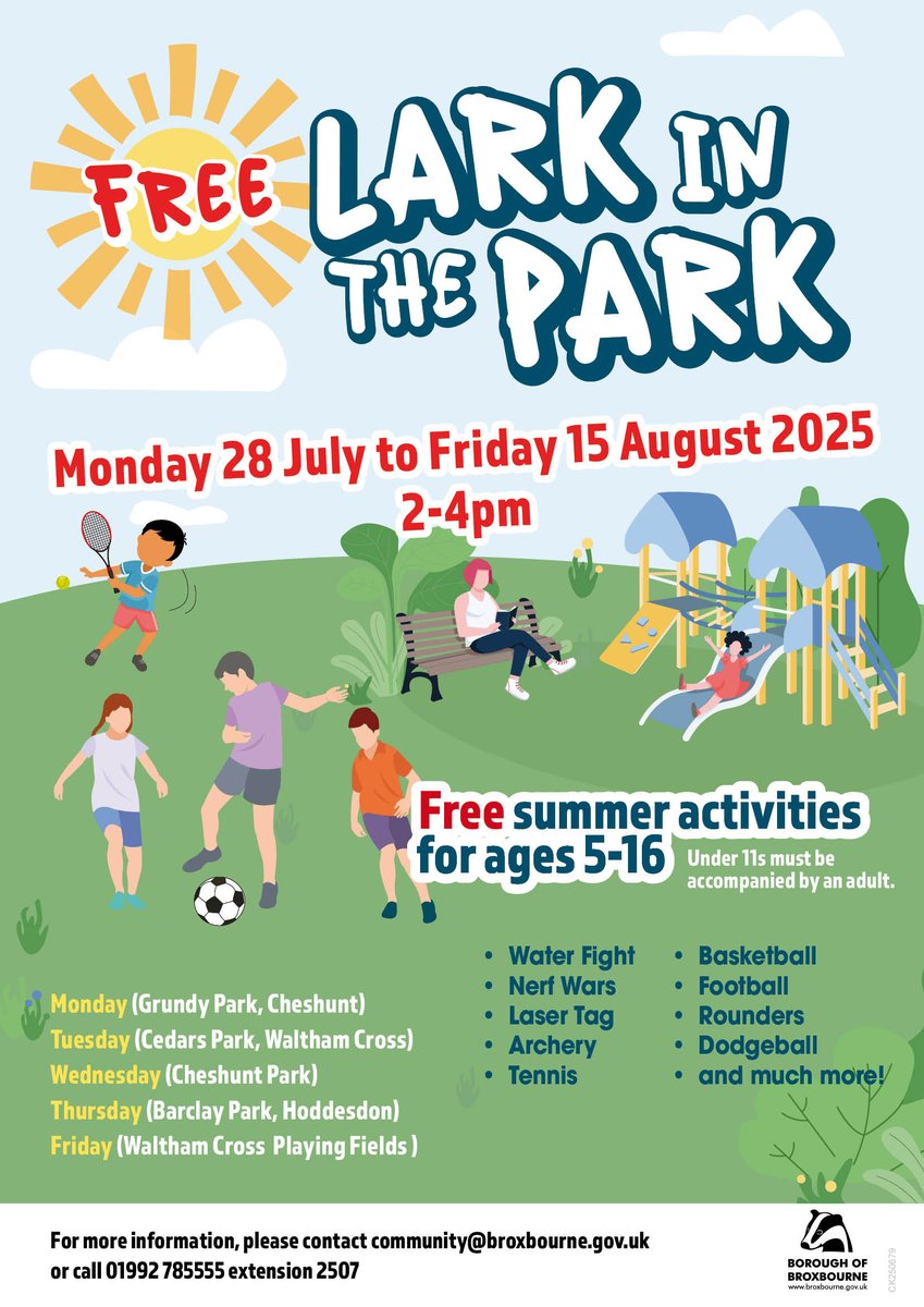 Join us at Lark in the Park across the Summer Holidays - we're at many different locations and can't wait to get active in the sun this summer! 🏅

#larkinthepark #fun #summerholidays #Goodtimes #memories