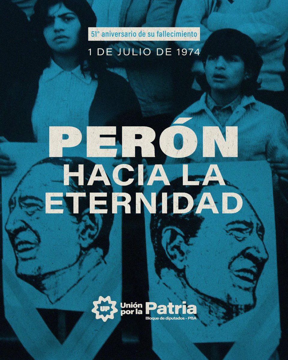 “El que quiere conducir con éxito tiene que exponerse. El que quiere éxitos mediocres, que no se exponga nunca. Y si no quieren cometer ningún error, lo mejor es que nunca hagan nada”. 

🗓️ 01.07.1974 » 51 años del paso a la inmortalidad de Juan Domingo Perón ♾️