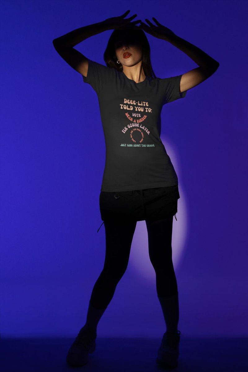 Metomati's tweet image. THEY TOLD YOU!! 1. Vote 2. Wear a Rubber 3. Fix Ozone Layer 4.Look out for the Fuddy Duddy Judge 5. Just Sing About the Groove buff.ly/ERzTUPg #deeelite #groove #tshirt #graphictshirt #top #ladymisskier #clubkid #90s #heart