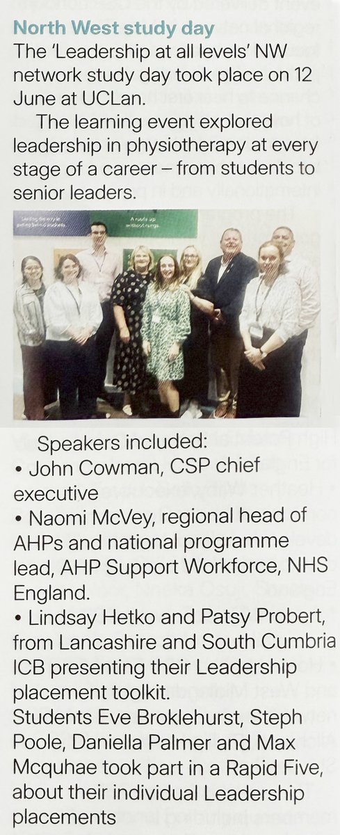LSC_ICB_AHPWorkforceteam (@lsc_icb_ahps) on Twitter photo We were delighted to present our LSC AHP Leadership Placement Best Practice Resource and discuss our leadership journeys as an AHP Clinical Workforce Team at the recent CSP event.
<a href="/SuzanneRastrick/">Suzanne Rastrick</a> <a href="/BeverleyHarden/">Beverley Harden FCSP</a> <a href="/NaomiMcVey/">Naomi McVey 🐝</a> <a href="/stsandford/">Stephen Sandford</a> We were delighted to present our LSC AHP Leadership Placement Best Practice Resource and discuss our leadership journeys as an AHP Clinical Workforce Team at the recent CSP event.
<a href="/SuzanneRastrick/">Suzanne Rastrick</a> <a href="/BeverleyHarden/">Beverley Harden FCSP</a> <a href="/NaomiMcVey/">Naomi McVey 🐝</a> <a href="/stsandford/">Stephen Sandford</a>