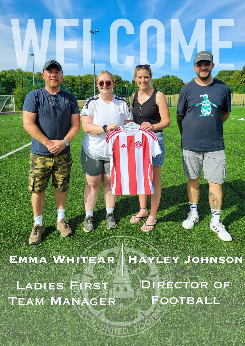 📣Second signing of the season so far.
One of the most important to the football club. 
Giving girls a pathway in football. Emma is a superb coach and here at the club we are pleased to announce, 
✍️ Emma Whitear as our new ladies first team manager ❤️⚽️