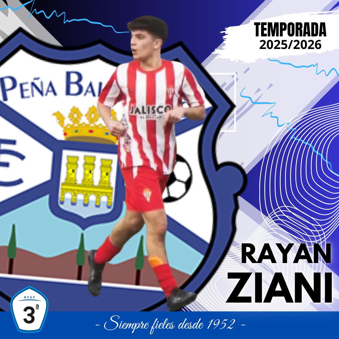 PEÑA BALSAMAISO C.F. (@balsamaiso) on Twitter photo 𝟑ª 𝐑𝐅𝐄𝐅
𝑇𝐸𝑀𝑃𝑂𝑅𝐴𝐷𝐴 2025 / 2026
✍🏻 Rayan Ziani, nuevo jugador de la Peña Balsamaiso.
Joven futbolista procedente de la EFMareo sumará desborde y goles a la parte ofensiva del equipo.
¡Bienvenido a nuestro club!
<a href="/BALSAMAISO/">PEÑA BALSAMAISO C.F.</a> 𝟑ª 𝐑𝐅𝐄𝐅
𝑇𝐸𝑀𝑃𝑂𝑅𝐴𝐷𝐴 2025 / 2026
✍🏻 Rayan Ziani, nuevo jugador de la Peña Balsamaiso.
Joven futbolista procedente de la EFMareo sumará desborde y goles a la parte ofensiva del equipo.
¡Bienvenido a nuestro club!
<a href="/BALSAMAISO/">PEÑA BALSAMAISO C.F.</a>