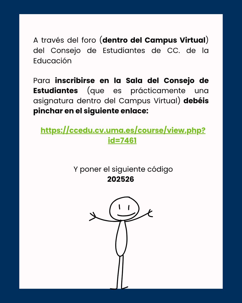 Consejo de Estudiantes de CC. de la Educación UMA tweet media