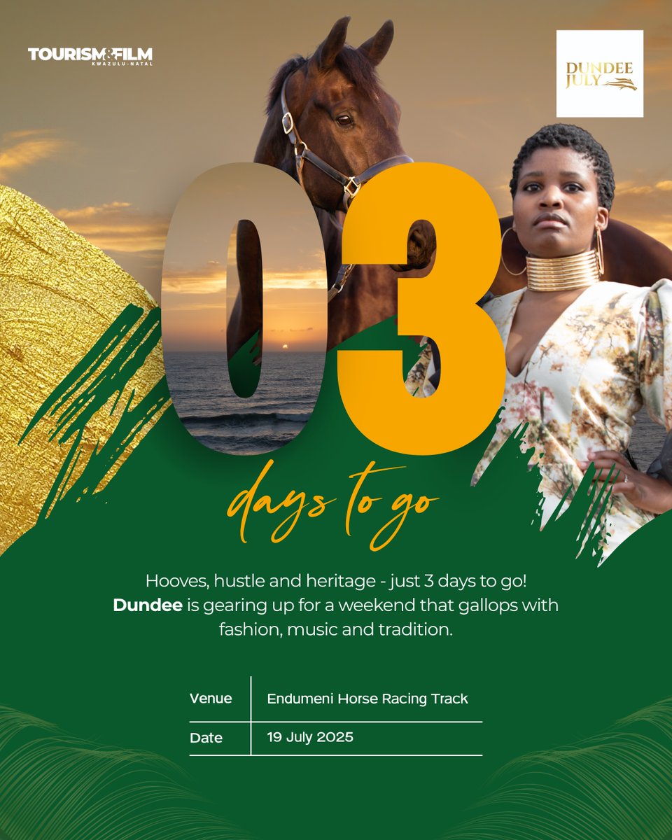 The dust is rising and the excitement is building.
From sunrise to starlight, Dundee July promises a weekend of pure cultural immersion. The legacy continues – will you be part of it? #DundeeJuly25 #DundeeJuly #VisitKZN