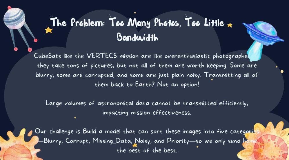 Hack4Dev's tweet image. We held regional hackathons (Feb–Apr 2025) tackling space science challenges with ML solutions for CubeSats. Teams amazed us with unique ways of framing the same problem—visually and verbally! Here are a few examples! 
#DSRH2025