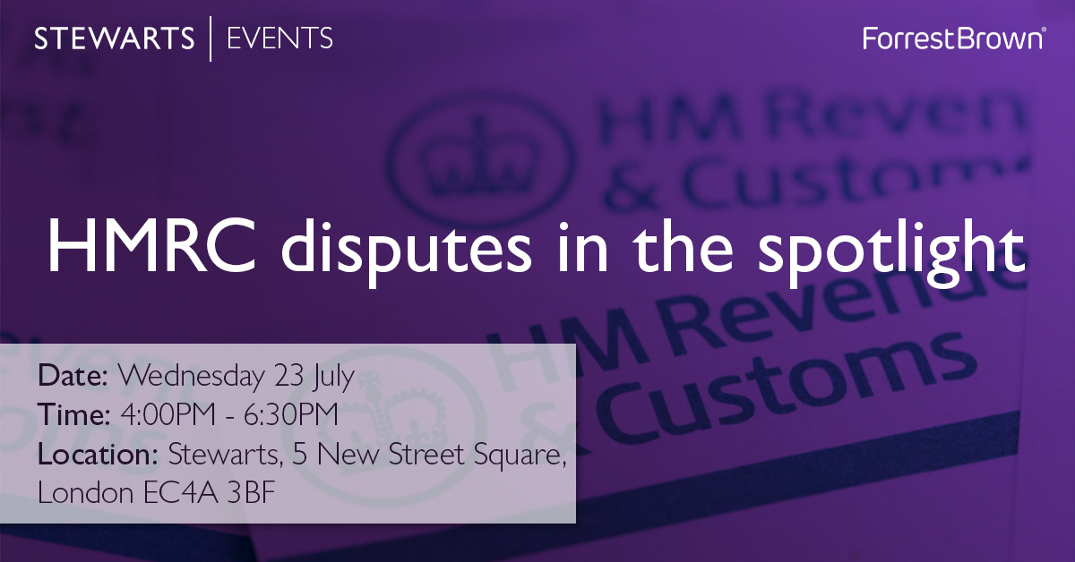Stewarts (@stewartslawllp) on Twitter photo Stewarts and <a href="/ForrestBrownTax/">ForrestBrown</a> are hosting an event on 23 July examining HMRC’s latest position, potential risks in the new rules and how businesses can build effective protections into their R&D strategy.
Register now to join us for this in-person event: lu.ma/jq5sxm7z Stewarts and <a href="/ForrestBrownTax/">ForrestBrown</a> are hosting an event on 23 July examining HMRC’s latest position, potential risks in the new rules and how businesses can build effective protections into their R&D strategy.
Register now to join us for this in-person event: lu.ma/jq5sxm7z