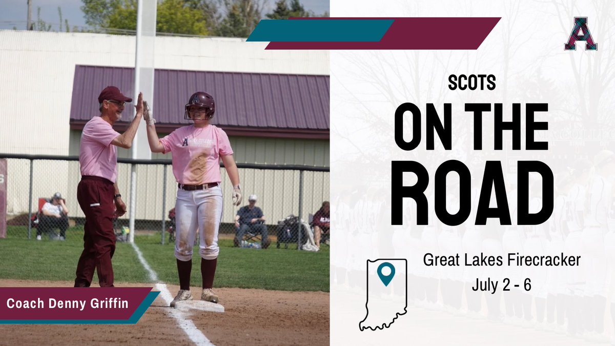 Alma College Softball (@almascotssb) on Twitter photo Heading out to Great Lakes Firecracker this week! Drop your schedule below or email Coach Griffin at griffin@alma.edu. See you at the fields ๐ฅ
#ACSB #GoScots Heading out to Great Lakes Firecracker this week! Drop your schedule below or email Coach Griffin at griffin@alma.edu. See you at the fields ๐ฅ
#ACSB #GoScots