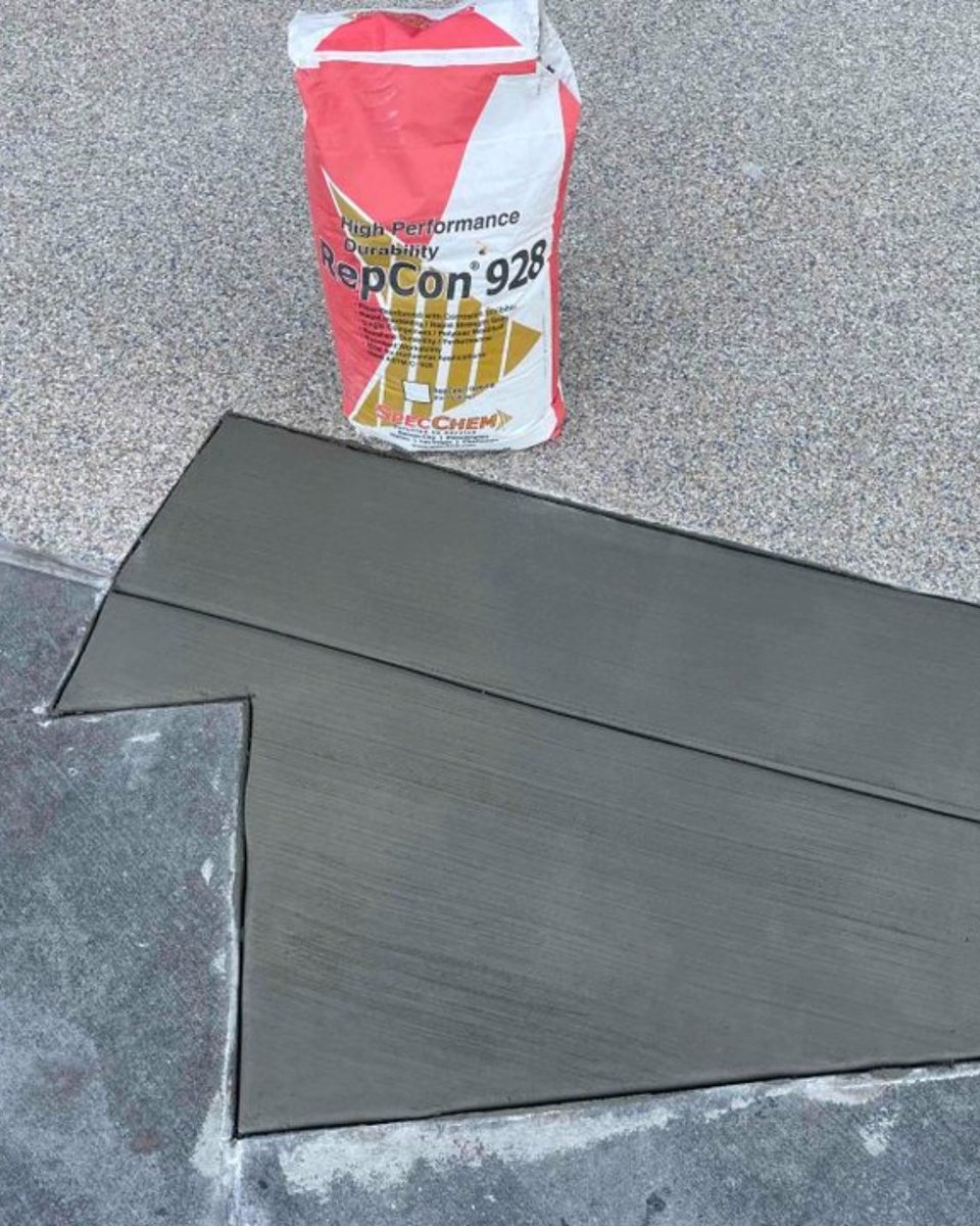 SpecChemLLC's tweet photo. Project Highlight: Kauffman Stadium, Kansas City

Concrete repairs done right with RepCon 928, our rapid-setting, fiber-reinforced repair mortar with a corrosion inhibitor.

RepCon 928 is built for concrete floors, bridge decks, highway pavements, and more!

 #specchem #concrete https://t.co/Cp7emjT8Uc