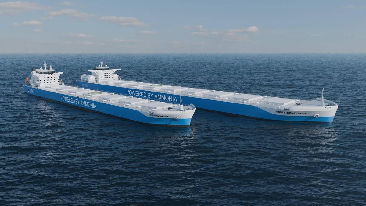 fuelcellsworks's tweet image. Amon Maritime has secured a Nok 180 million investment grant from Enova to establish Amon Gas, a venture aimed at building ammonia-powered MGCs.

#AmmoniaPoweredShips #EmissionReduction #SustainableShipping #Decarbonise #CleanTransportation

fcw.sh/NM5uPQ