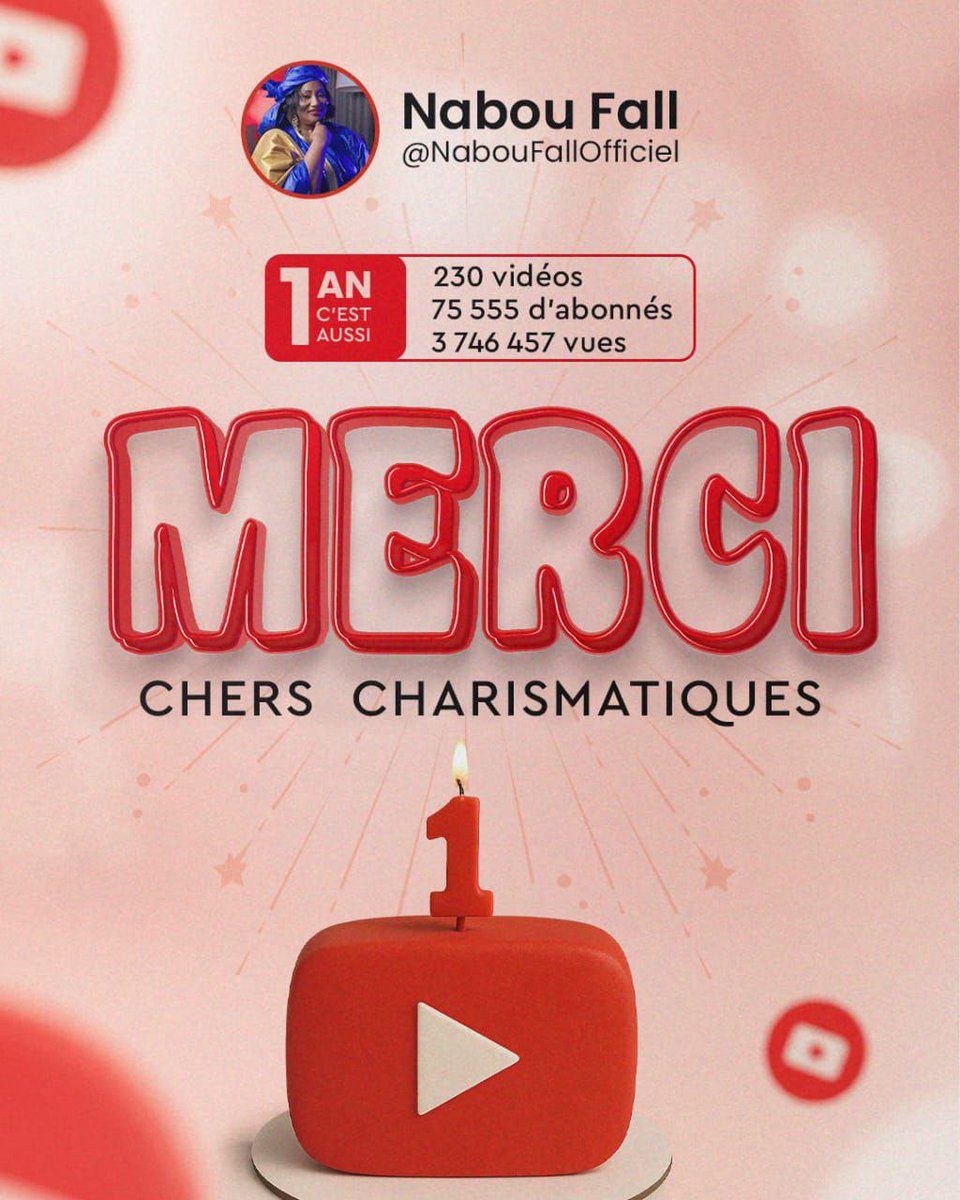 Chers Charismatiques,
✨ Quelle aventure incroyable... Joyeux 1 an à NOUS ! ✨
En une année, nous avons bâti bien plus qu’une communauté. Nous avons construit un mouvement.
Un mouvement de femmes et d’hommes décidés à OSER, à BRILLER et à IMPACTER. 💫

Plus de 75 000 abonnés.
