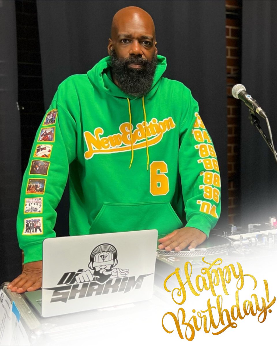 NewEditionLive's tweet image. Happy birthday to our fave deejay, DJ Shakim @DJSHAKIM1 🎂🥳🎉🎊
.
Have a wonderful day today! Enjoy!! 🍻🎊