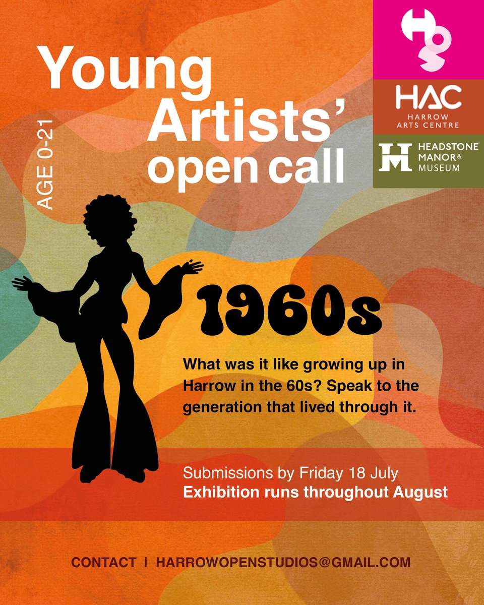 Open Call for Young Artists!

Create a piece that captures life in 1960s Harrow – inspired by memories or stories from the era. Any medium welcome: paint, collage, photo &amp; more!

More info 👉 harrowarts.com/news/artist-ca…