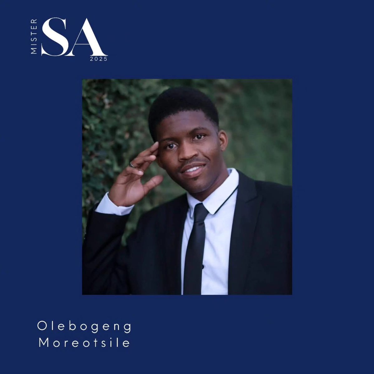 NorthWesTimes's tweet photo. MEET OLEBOGENG MOREOTSILE 💯

🔥 Mister South Africa 2025 &amp; Mister Model Mediterranean Global SA 2025 Contestant.

From Sunrise Park in Rustenburg, 30-year-old Olebogeng Moreotsile is not just a model, he’s an educator, leader, and changemaker. https://t.co/meHorxTWem