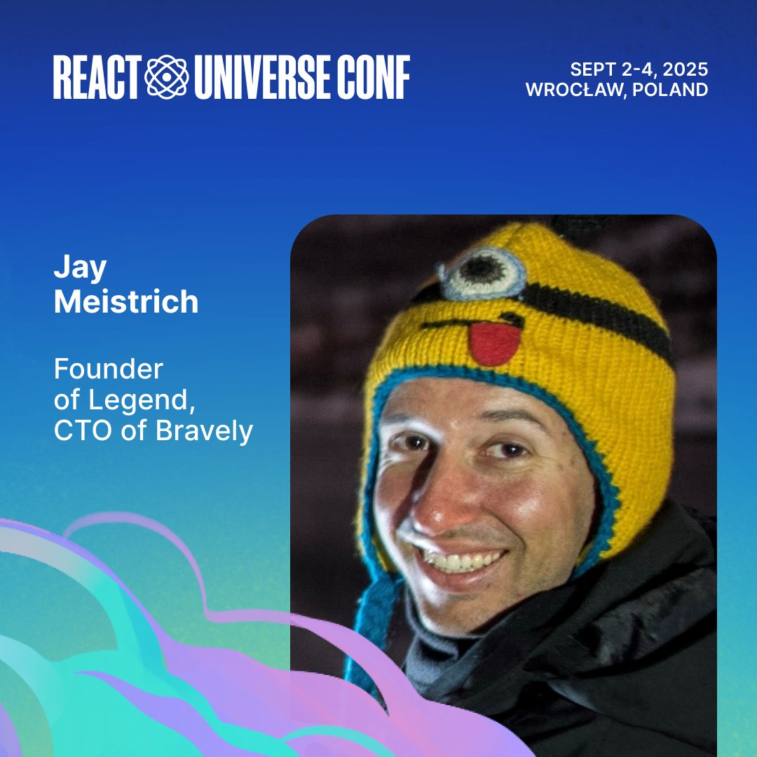 reactuniverse_'s tweet image. 🔹Meet the Speakers🔹
Jay Meistrich is the founder of Legend and CTO of Bravely. He builds Legend State, Legend List, and Legend Photos to make React and React Native apps faster and easier.
Welcome on board, @jmeistrich 🔥
🎟️ Book your spot: hubs.li/Q03vq7M90
