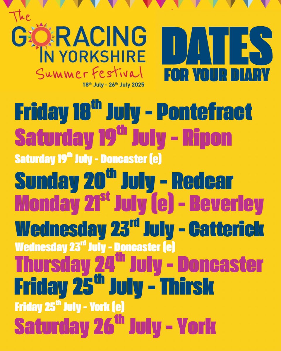 Go Racing in Yorkshire (@yorkshireracing) on Twitter photo ๐๐๐ฐ ยฃ๐,๐๐๐ ๐๐ซ๐๐ข๐ง๐๐ซ๐ฌโ ๐๐ก๐๐ฅ๐ฅ๐๐ง๐ ๐ ๐๐จ๐ซ ๐๐ฎ๐ฆ๐ฆ๐๐ซ ๐
๐๐ฌ๐ญ๐ข๐ฏ๐๐ฅ
With the Go Racing in Yorkshire Summer Festival fast approaching, weโve introduced a challenge - to train 5 winners on 5 separate days of the festival - with a ยฃ5,000 prize. Read more - ๐๐๐ฐ ยฃ๐,๐๐๐ ๐๐ซ๐๐ข๐ง๐๐ซ๐ฌโ ๐๐ก๐๐ฅ๐ฅ๐๐ง๐ ๐ ๐๐จ๐ซ ๐๐ฎ๐ฆ๐ฆ๐๐ซ ๐
๐๐ฌ๐ญ๐ข๐ฏ๐๐ฅ
With the Go Racing in Yorkshire Summer Festival fast approaching, weโve introduced a challenge - to train 5 winners on 5 separate days of the festival - with a ยฃ5,000 prize. Read more -