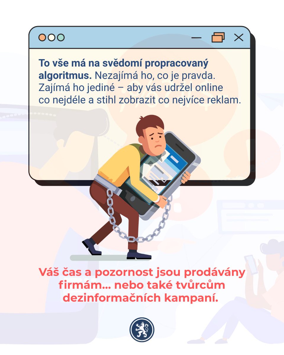 (1/2)
Vítejte u prvního dílu našeho průvodce digitálním světem. 

Dnes se podíváme na sociální sítě a jejich algoritmy.
