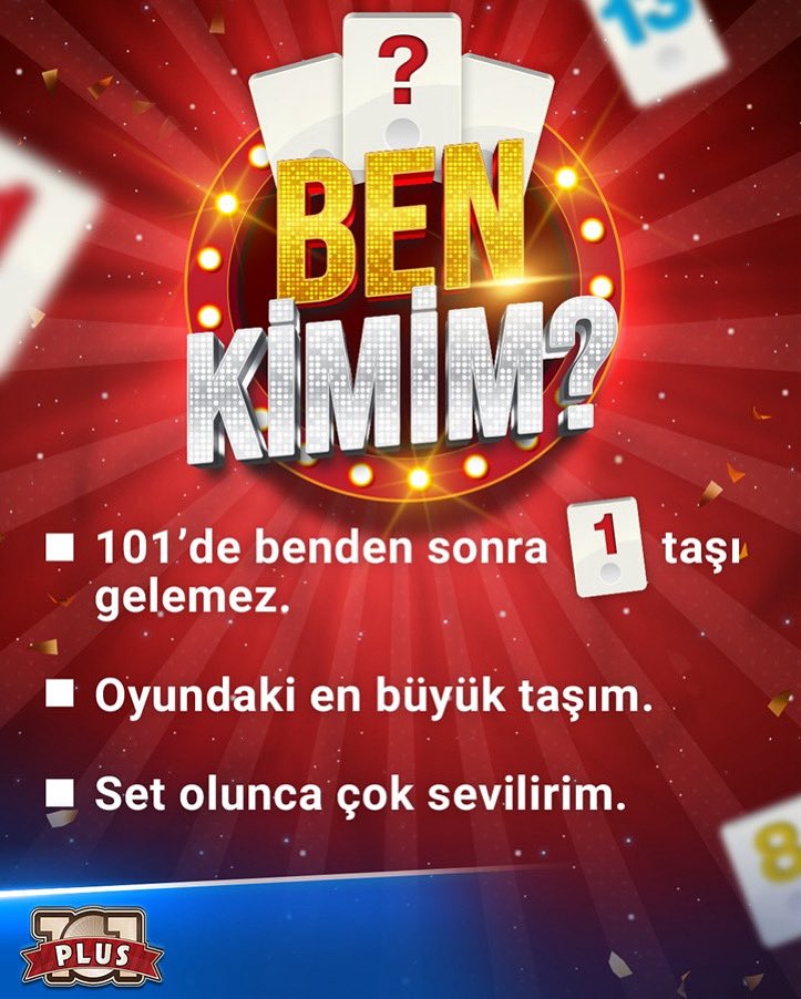 Ben kimim? 
Tahminini yoruma bırak! 👇

#101okeyplus